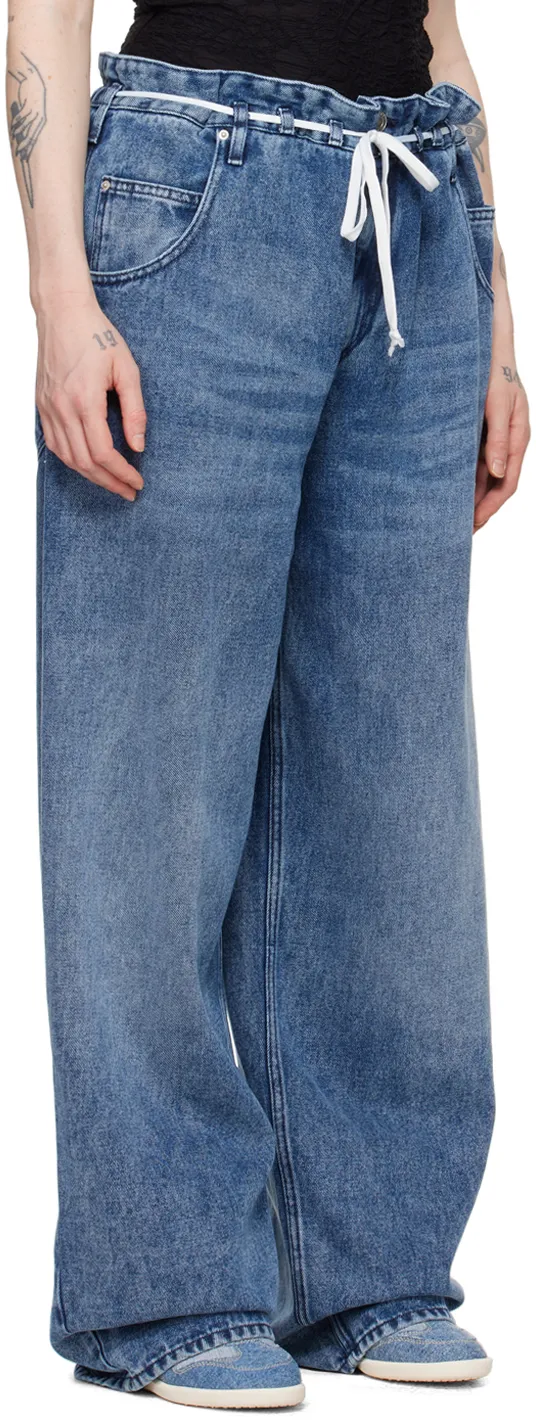 Isabel Marant Jordy Wide-Leg Drawstring Trousers