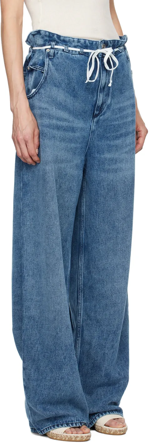 Isabel Marant Jordy Wide-Leg Drawstring Trousers