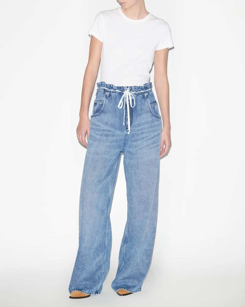 Isabel Marant Jordy Wide-Leg Drawstring Trousers