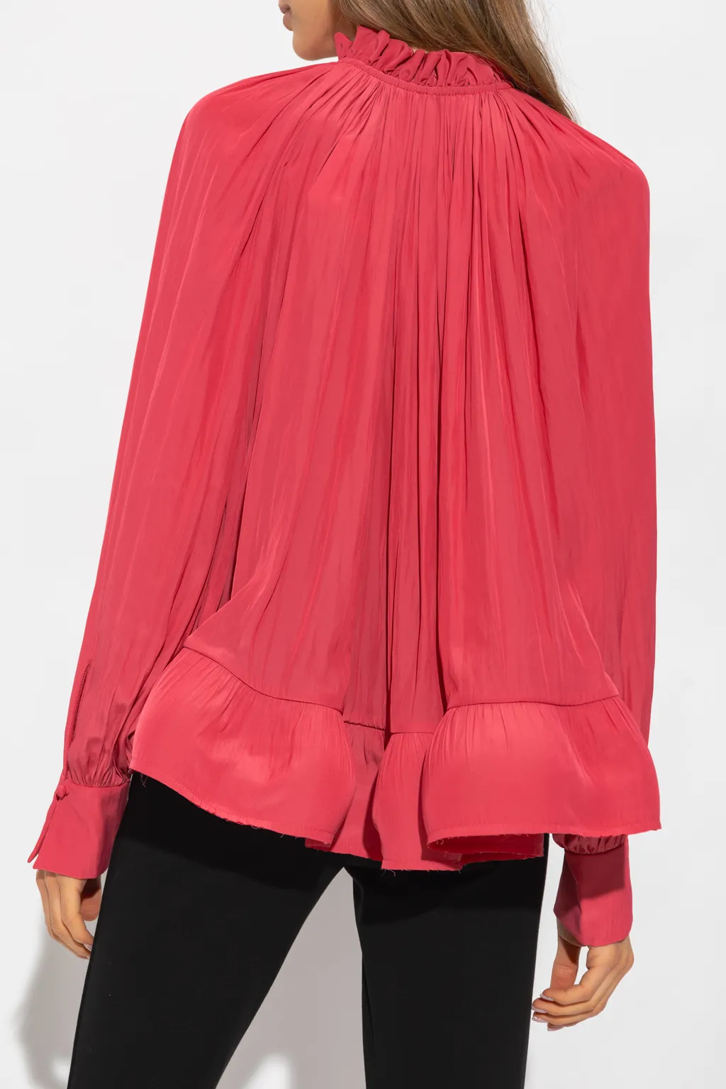 Lanvin Tie-Neck Ruffle Detailed Blouse
