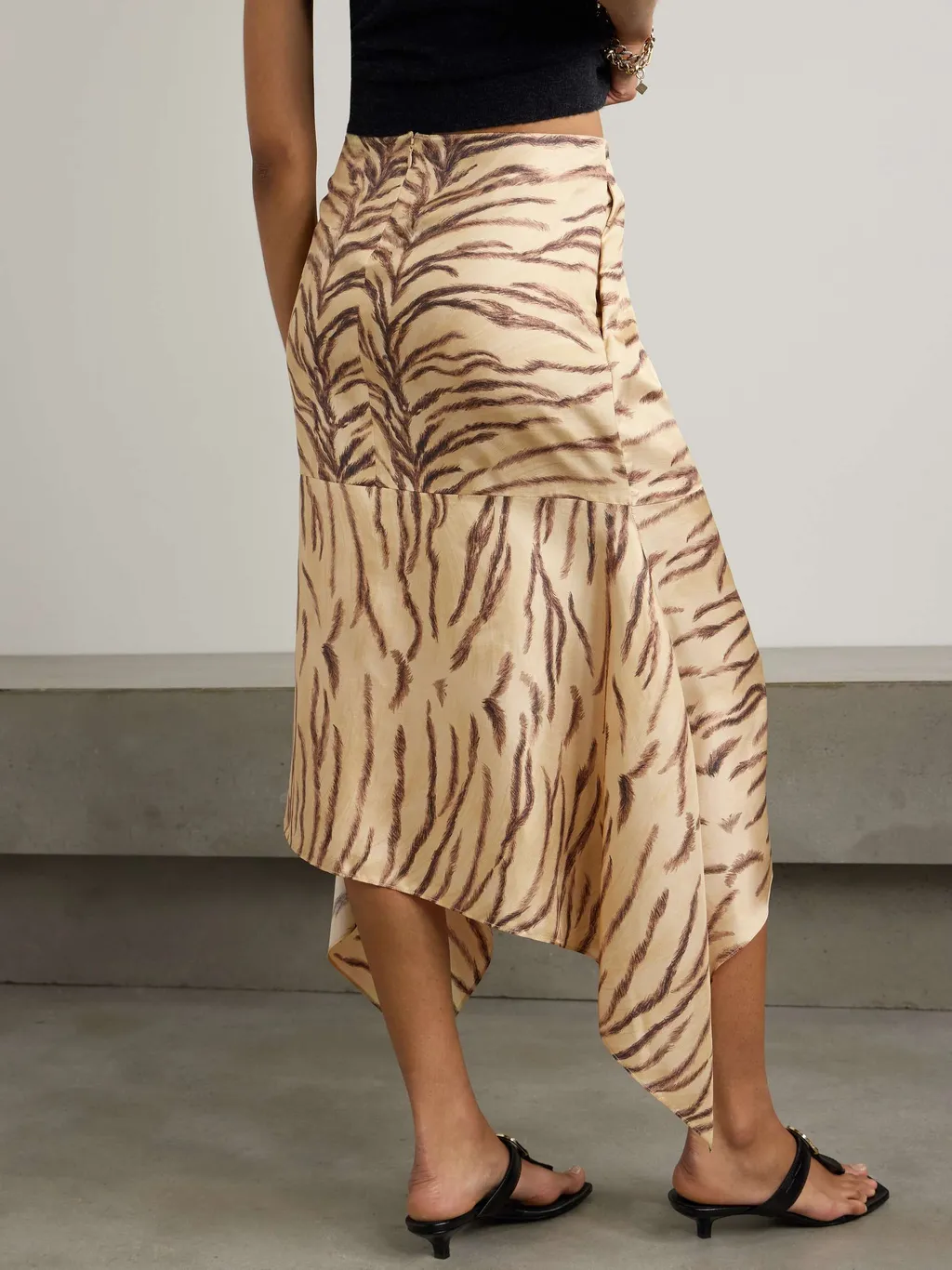Asymmetrical Ruffled Skirt