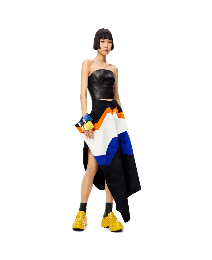 Jacquard Asymmetrical Skirt