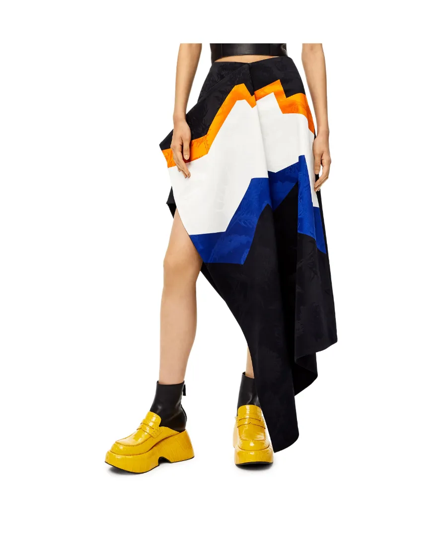 Jacquard Asymmetrical Skirt