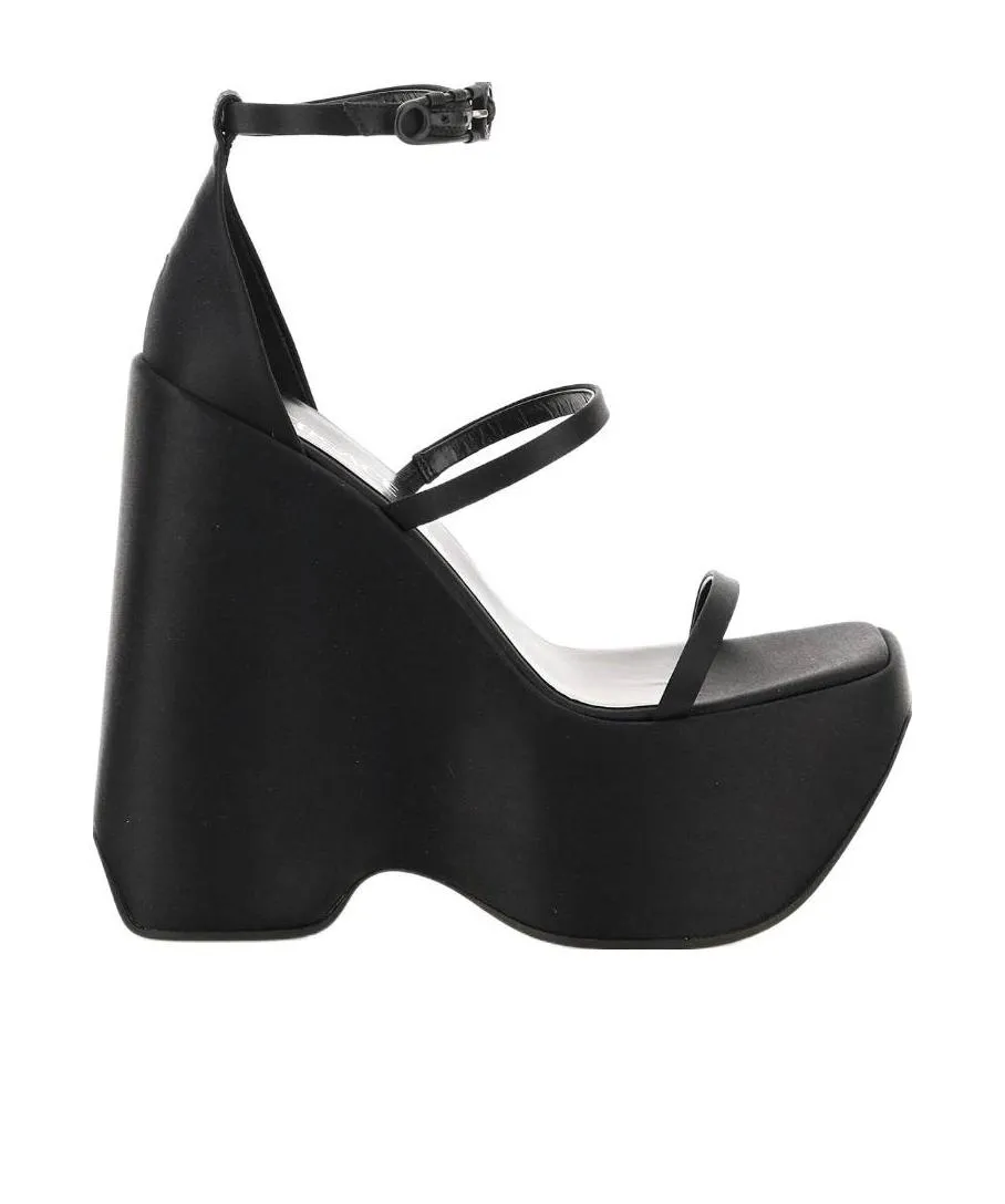 Platform Wedge-Heeled Sandals
