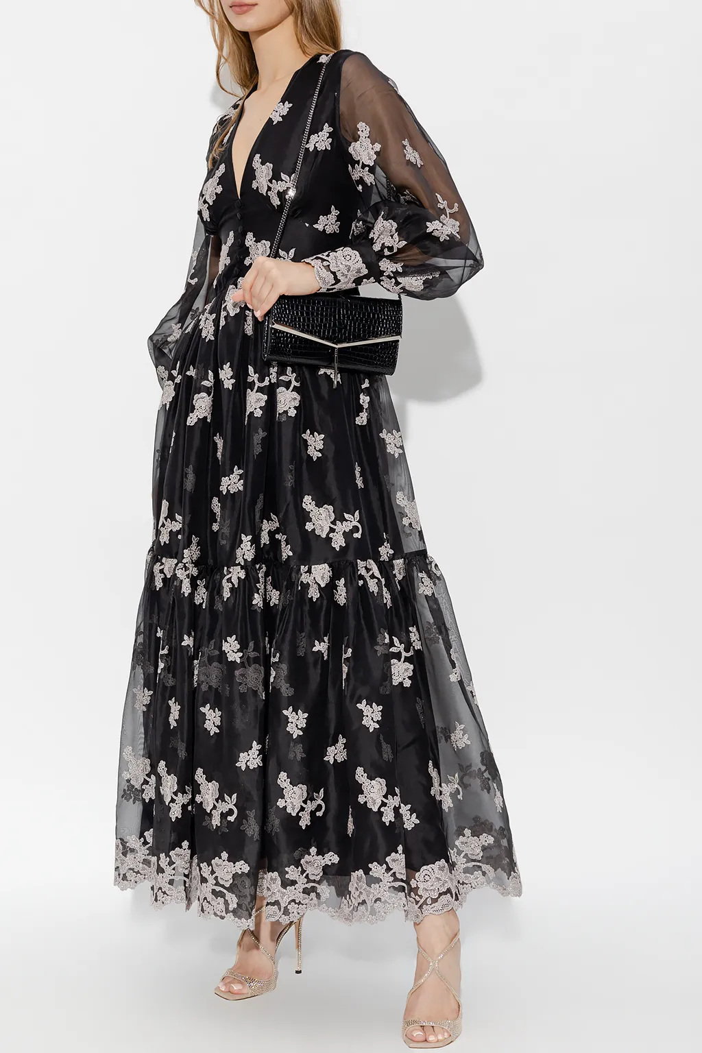 Tabetha Embroidered Organza Maxi Dress