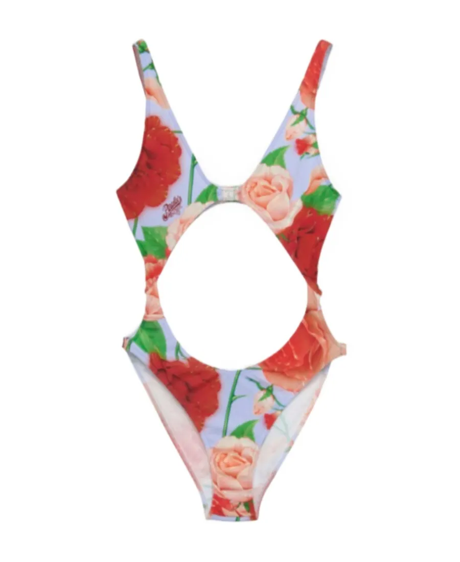 Roses Swimsuit In Technical Jersey