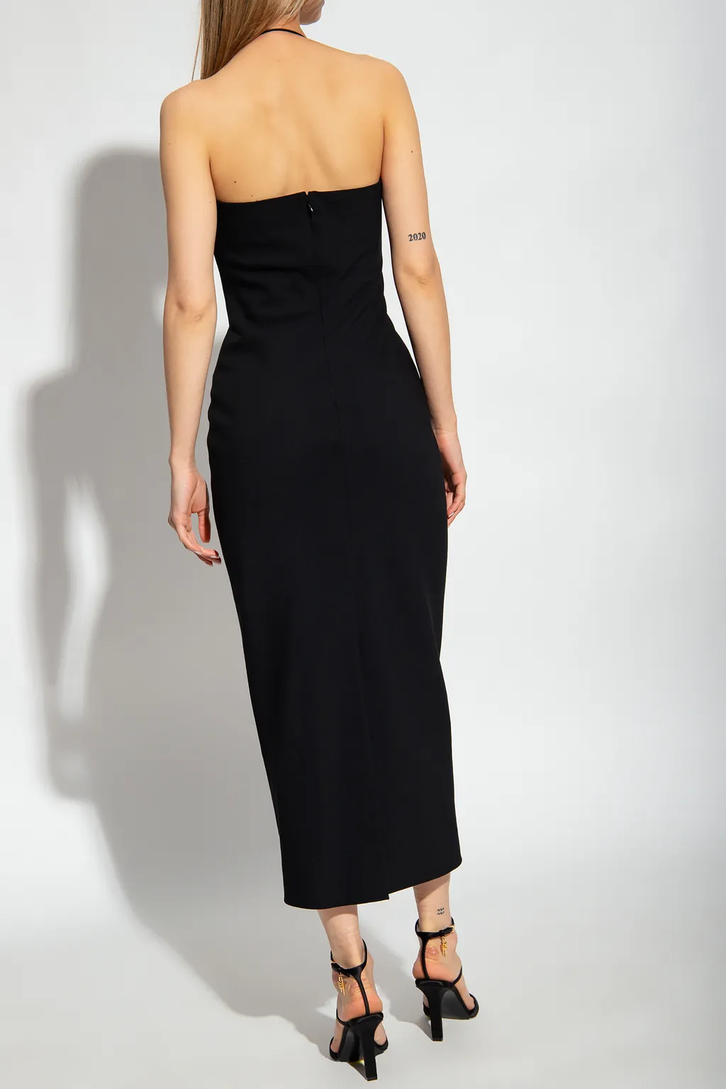 Givenchy Plunged Slit Neckline Dress