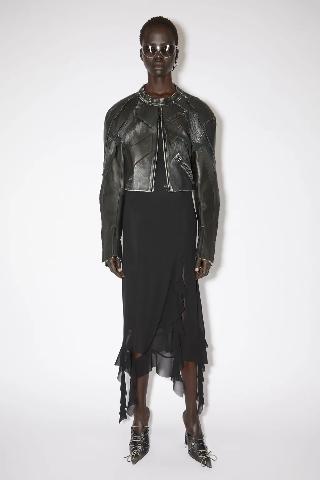 Patchwork Leather Jacket