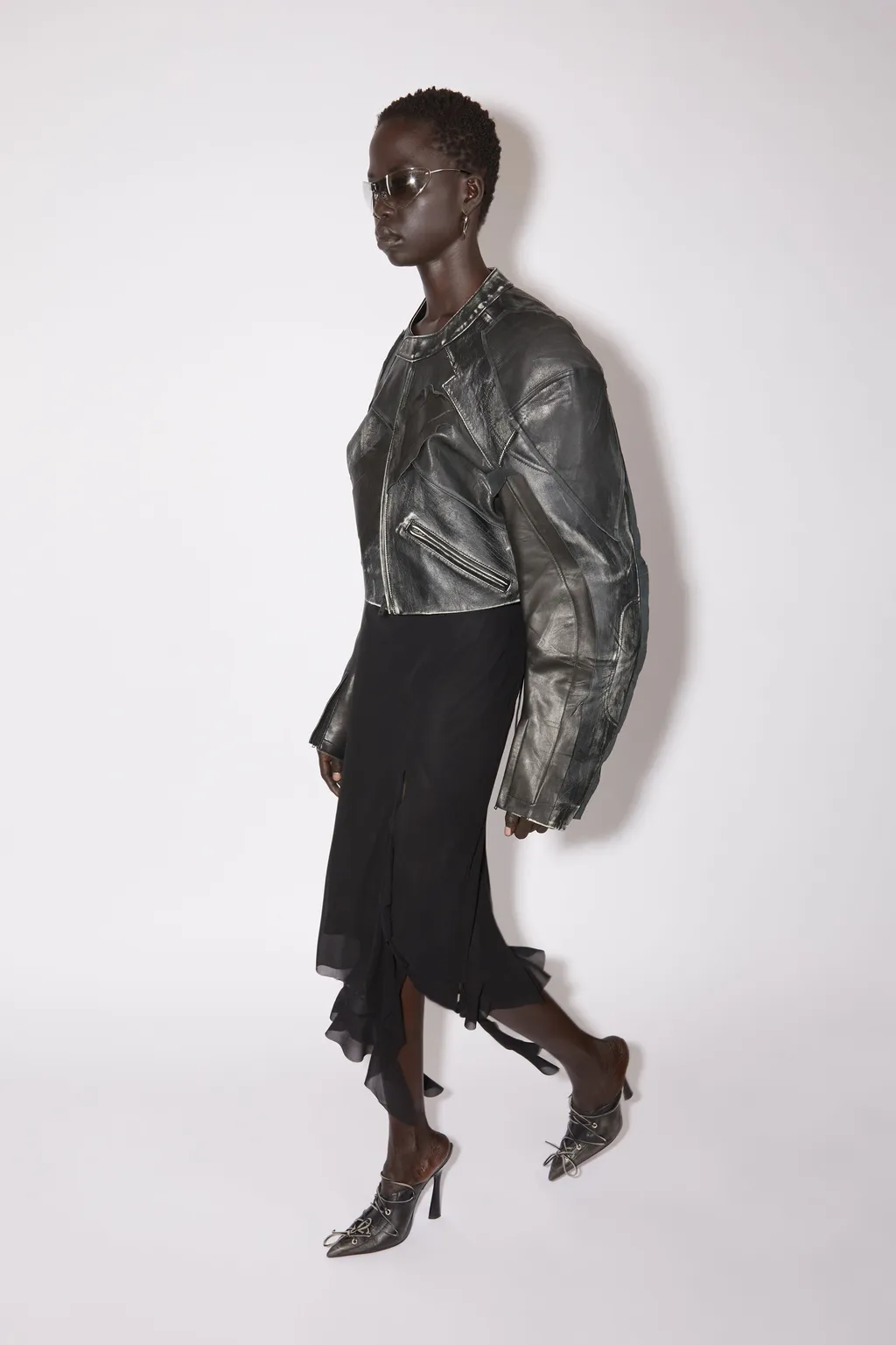 Patchwork Leather Jacket