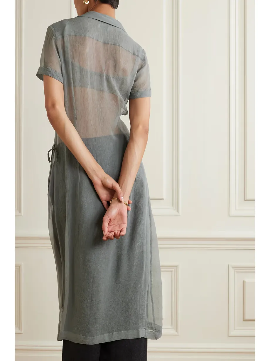 Short-Sleeved Shirt Dress