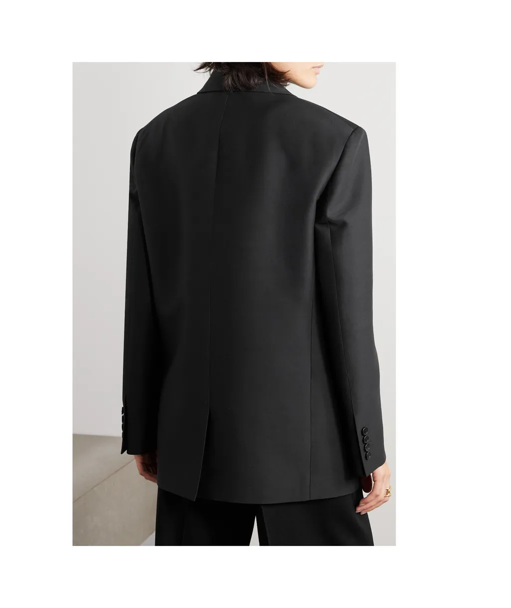 Wilsonia Double-Breasted Wool Suit Jacket