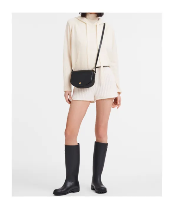 Longchamp S Pure Logo-Debossed Crossbody Bag