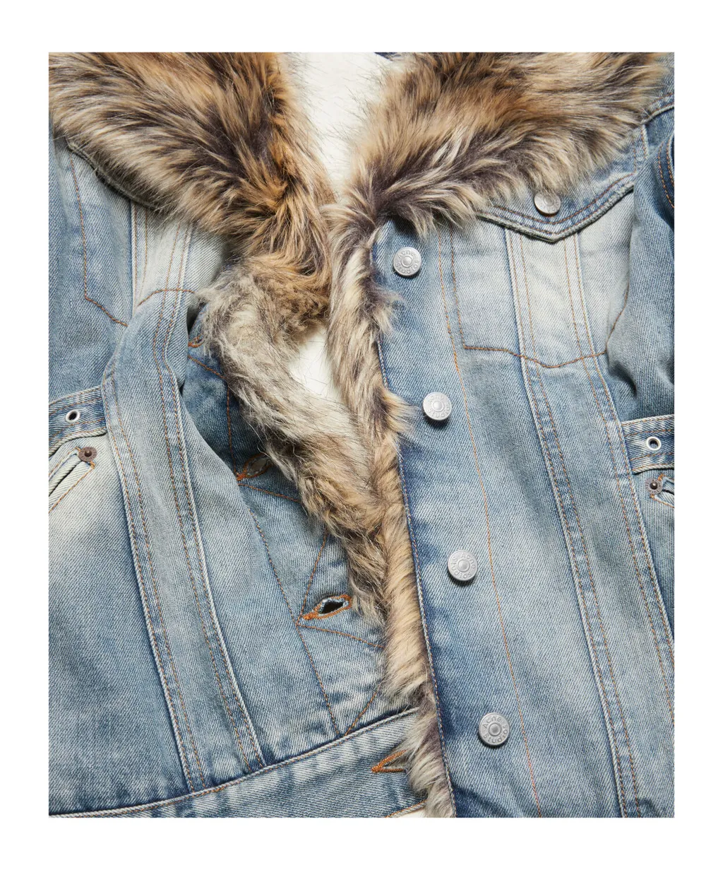Sailor-Collar Denim Jacket