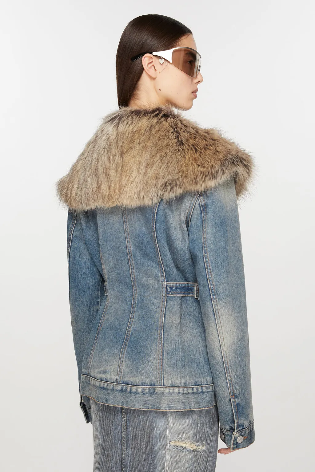 Sailor-Collar Denim Jacket