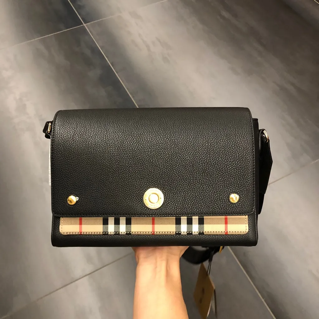 Burberry Vintage Checked Note Crossbody Bag