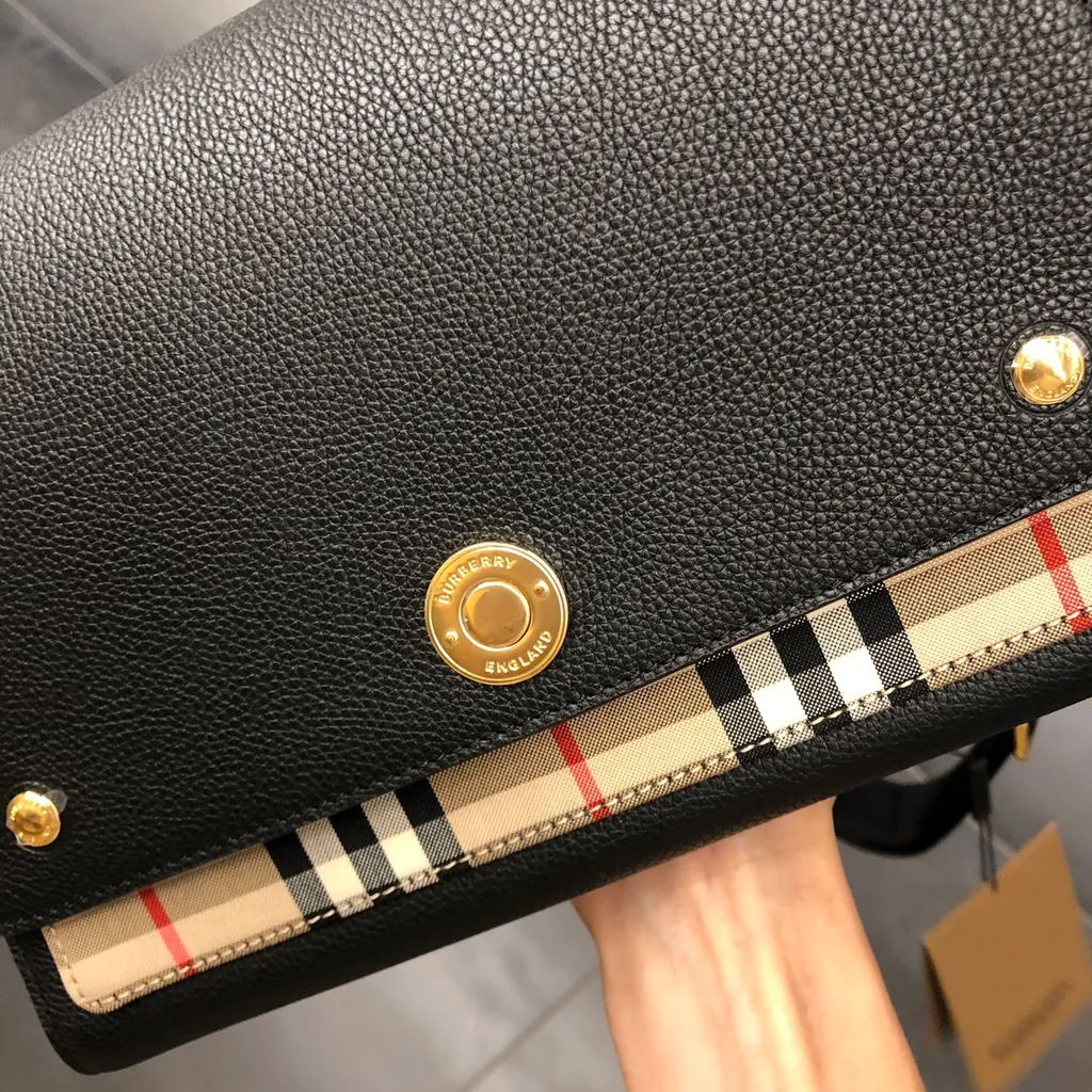 Burberry Vintage Checked Note Crossbody Bag
