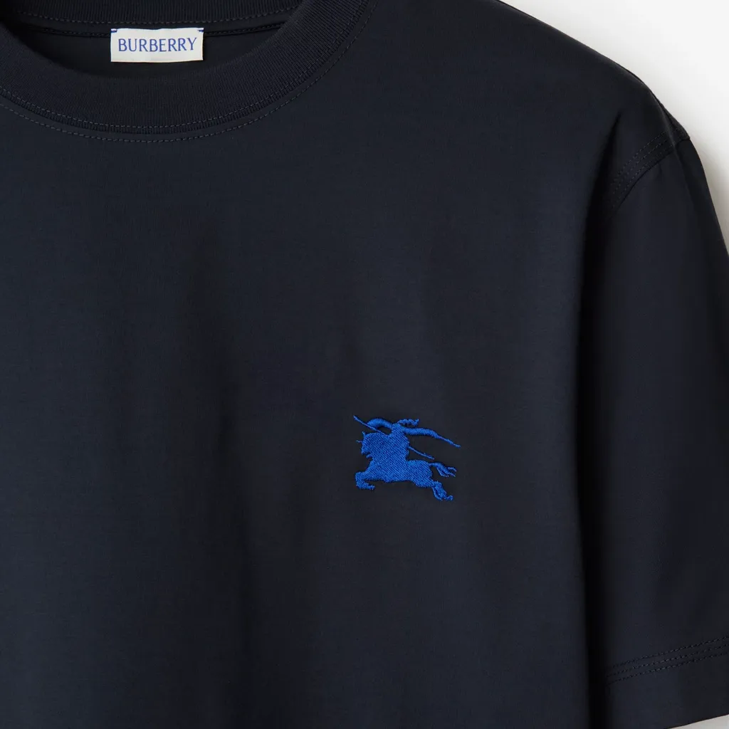 Burberry Logo Embroidered Crewneck T-Shirt