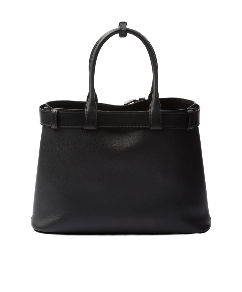 Prada Open-Top Large Belted Handbag