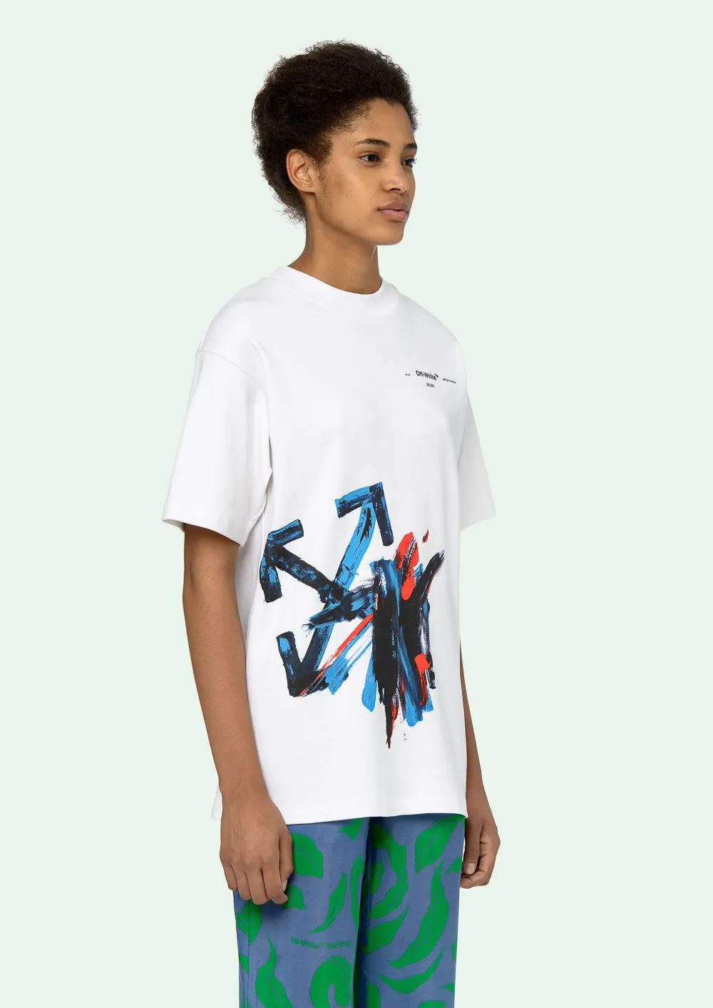 Oversized Brushstroke Arrow T-Shirt