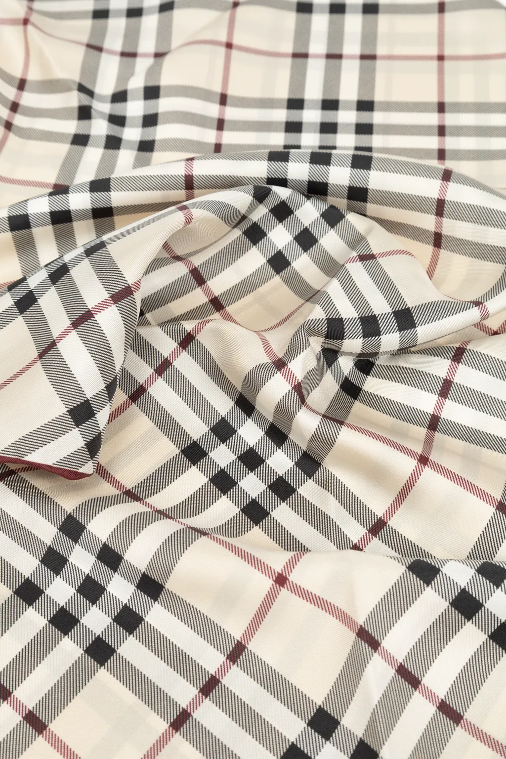 Burberry Check Printed Square Scarf