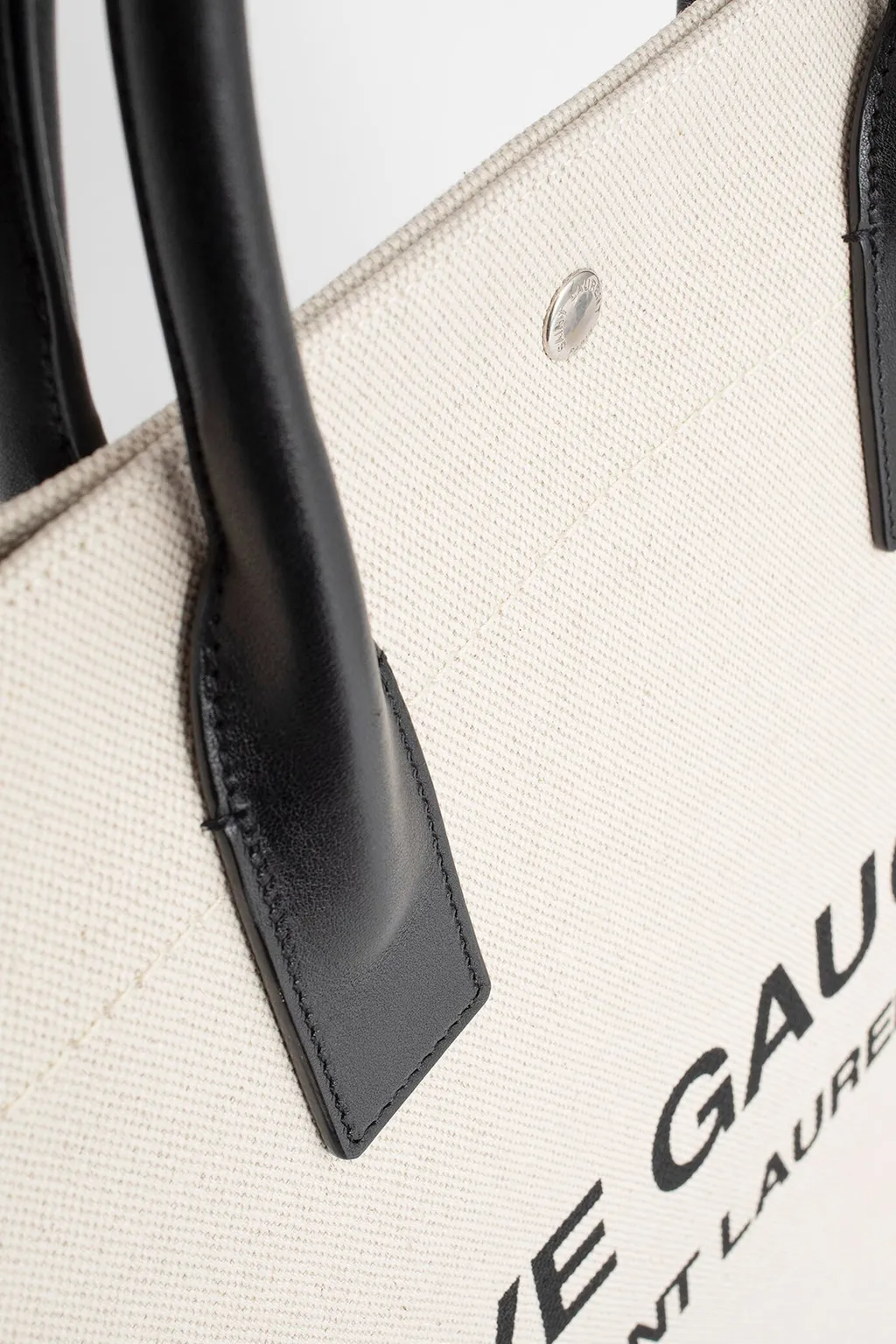 Saint Laurent Logo Printed Top Handle Bag