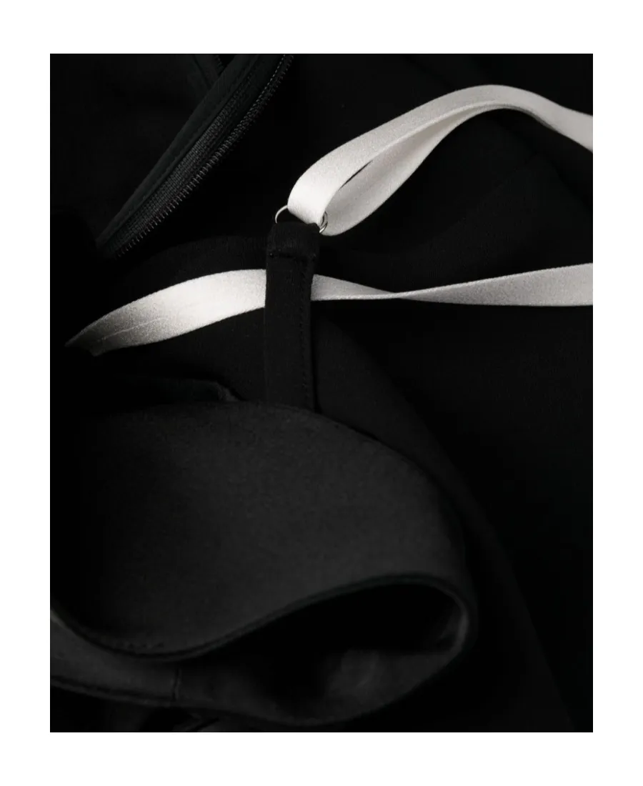 Black One-Shoulder Ceremonial Dress
