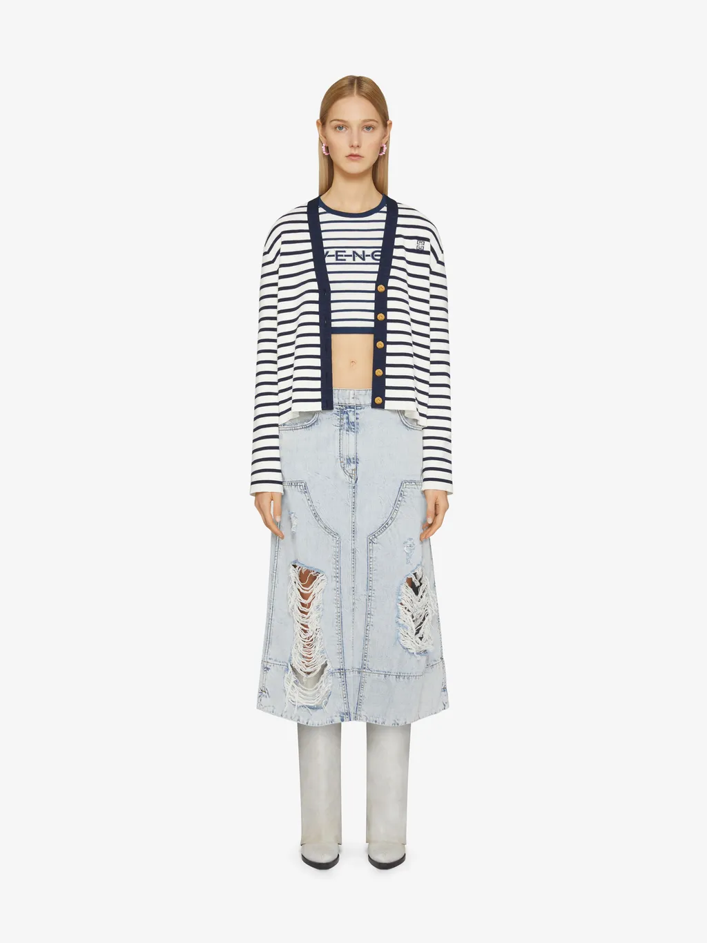 Sailor Cardigan In Cotton