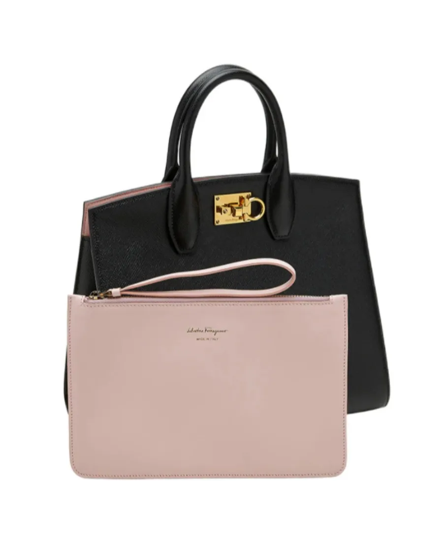 Salvatore Ferragamo Studio Box Medium Top Handle Bag