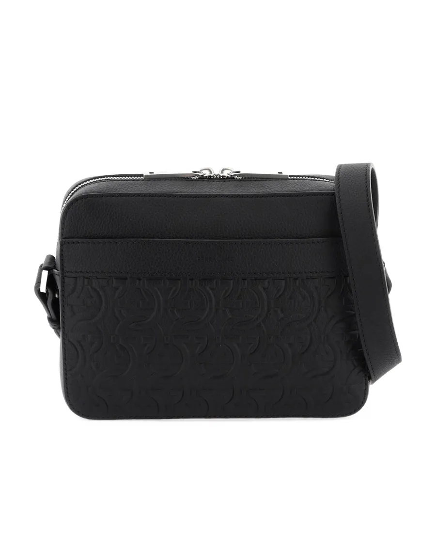 Logo Zipper Shoulder Bag