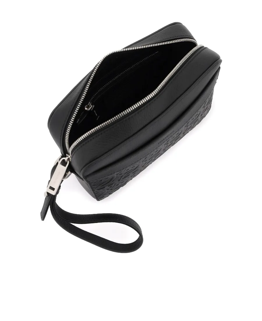 Logo Zipper Shoulder Bag