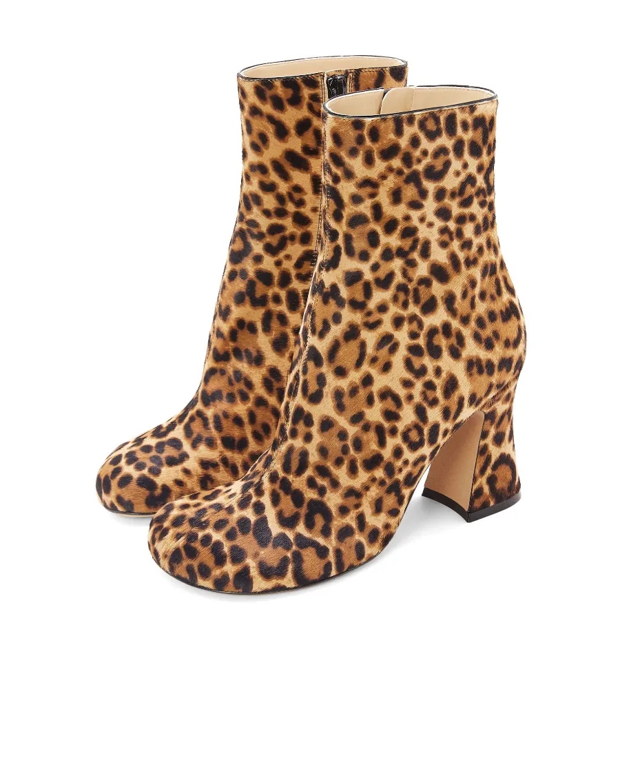 Calle Bootie In Hairy Calfskin