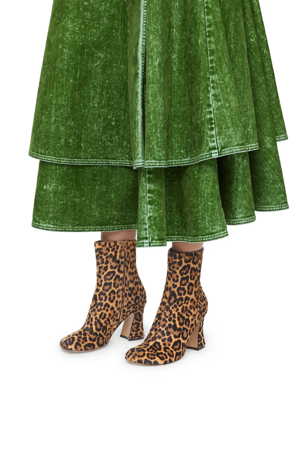 Calle Bootie In Hairy Calfskin