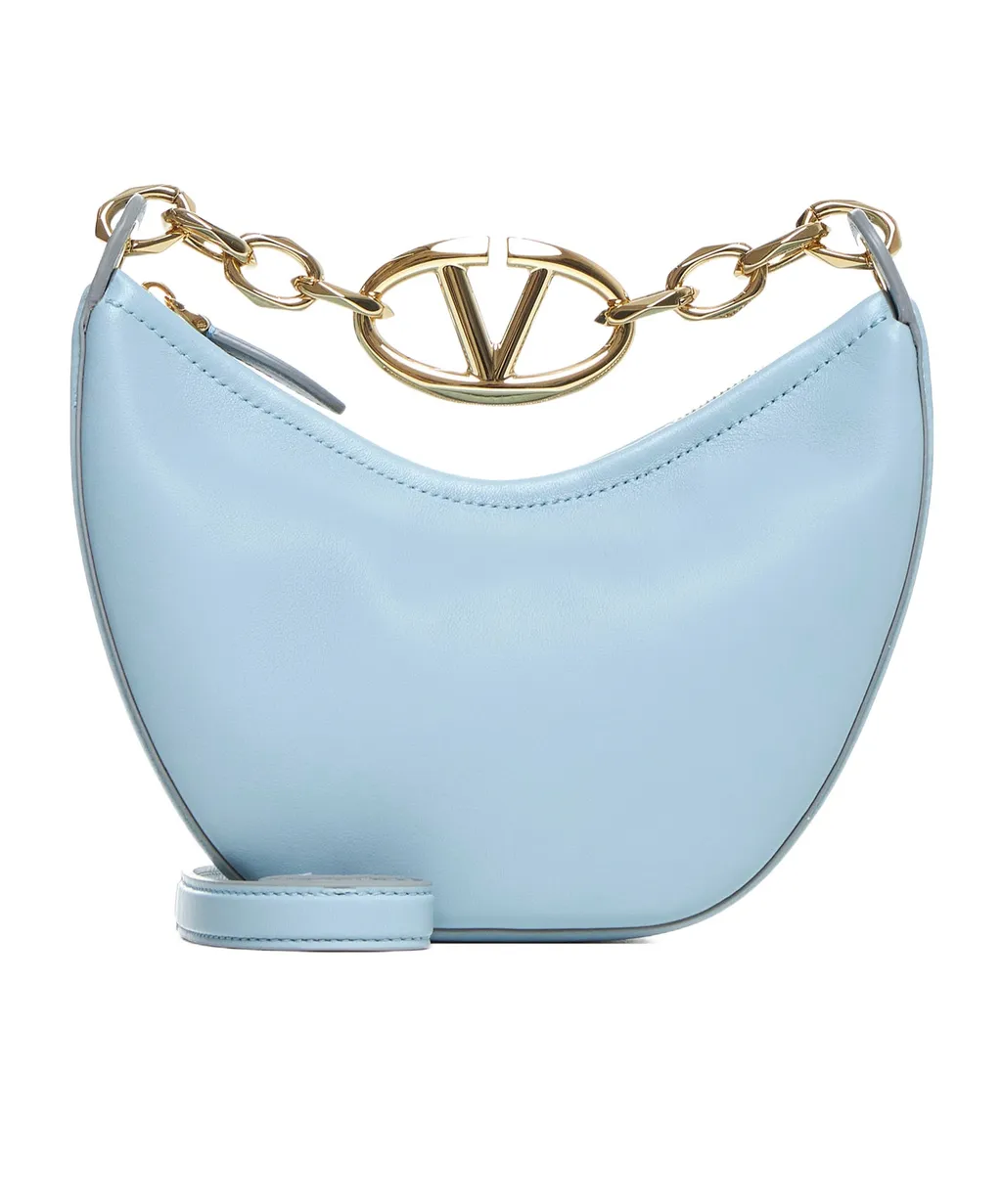 Valentino Vlogo Signature Zip-Up Shoulder Bag