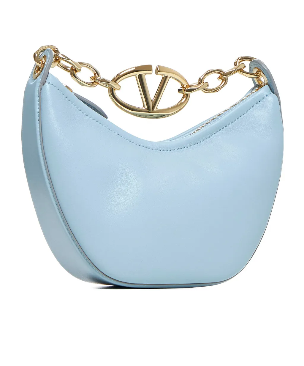 Valentino Vlogo Signature Zip-Up Shoulder Bag