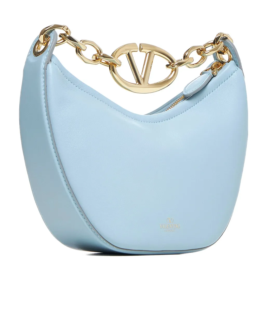 Valentino Vlogo Signature Zip-Up Shoulder Bag