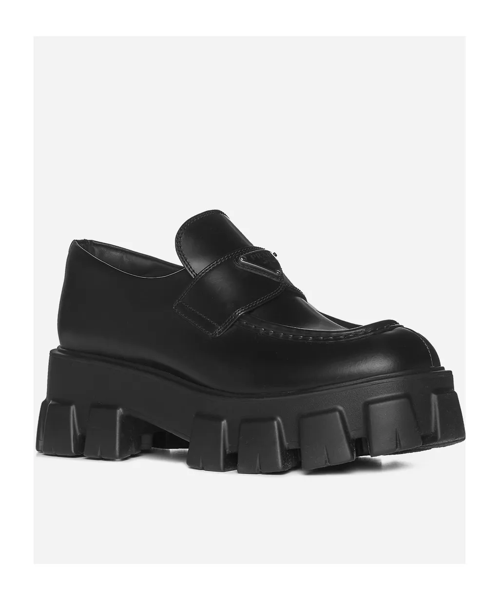 Prada Monolith Chunky Loafers