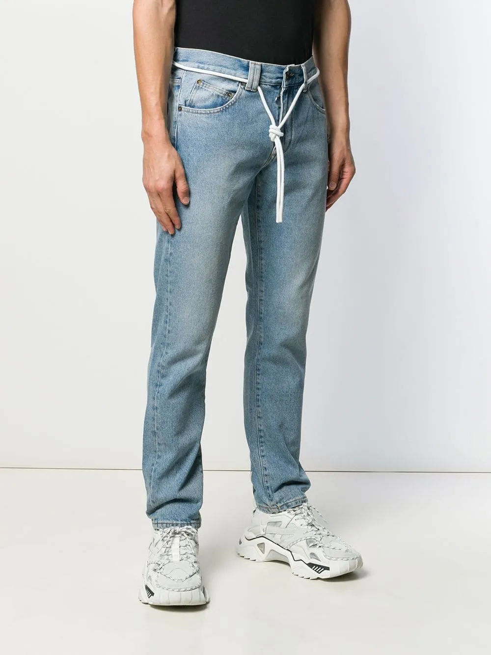 Stitched Straight Jeans