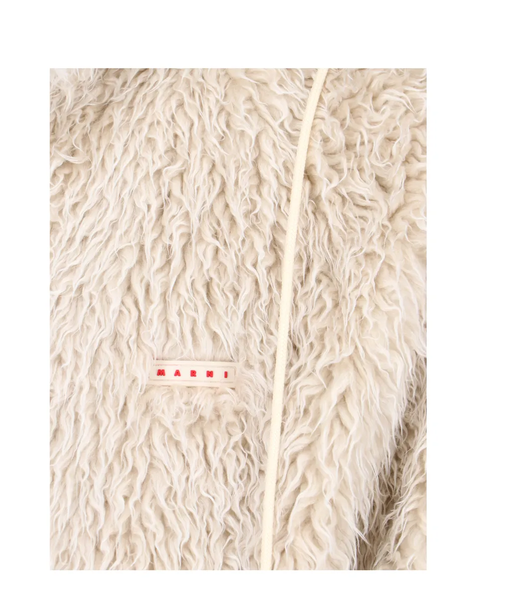 Marni Logo Patch Zipped Coat