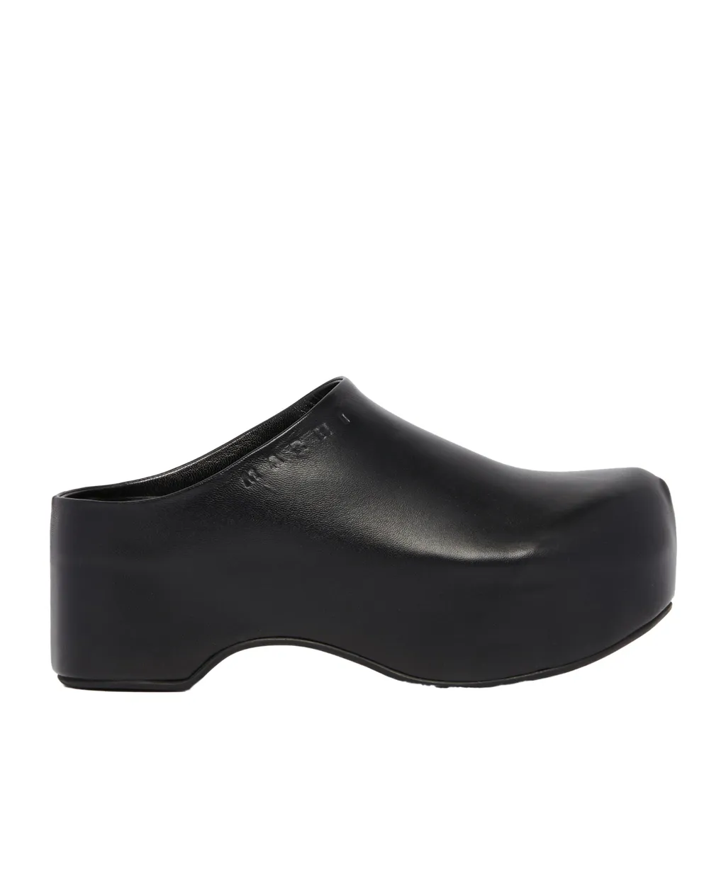 Marni Logo-Embossed Slip-On Clogs
