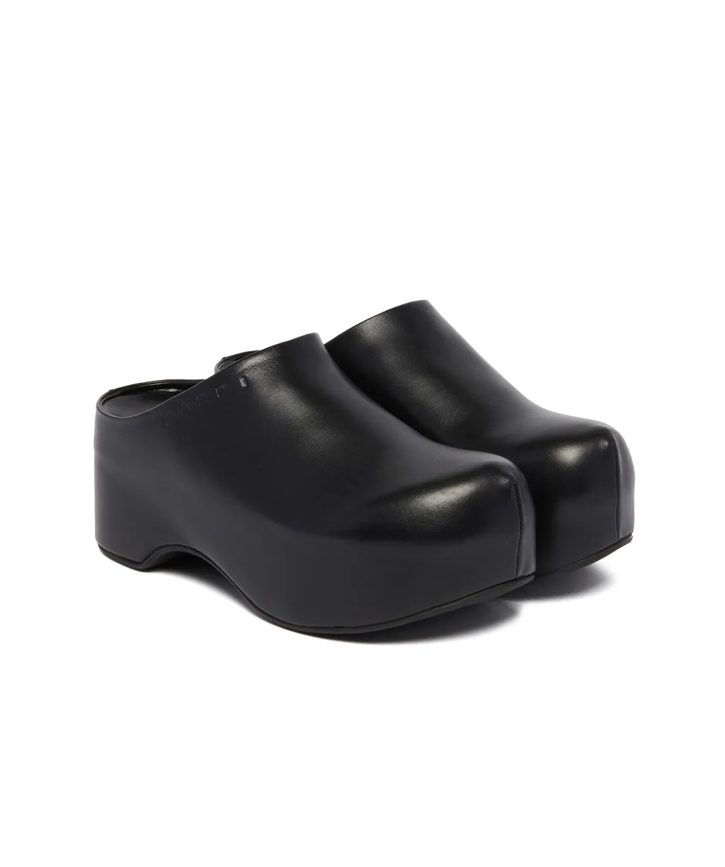 Marni Logo-Embossed Slip-On Clogs