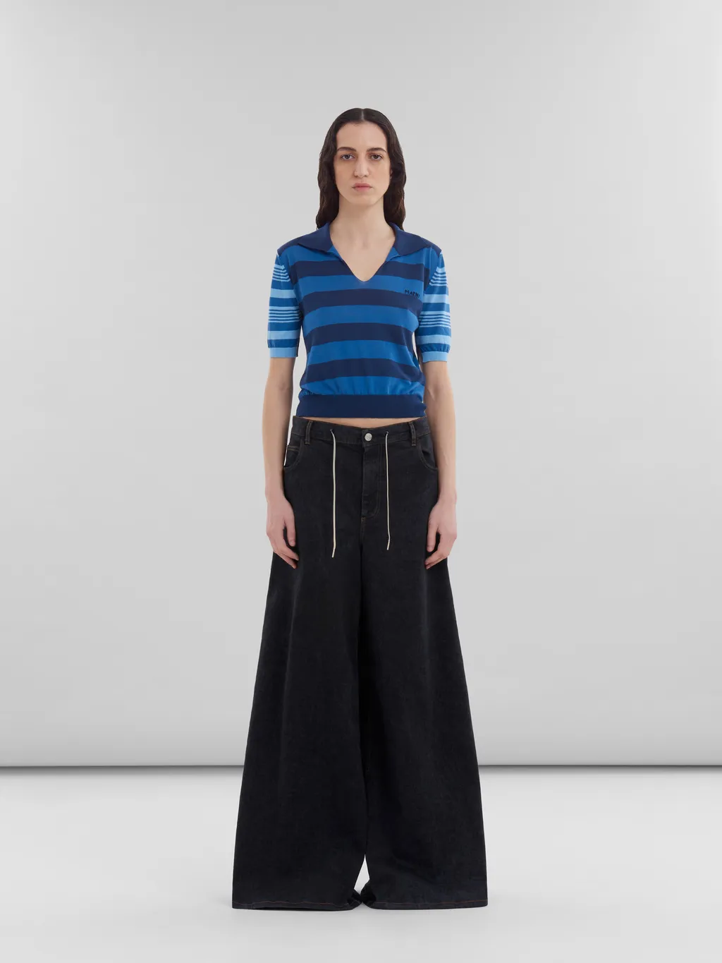 Marni Drawstring Wide-Leg Jeans