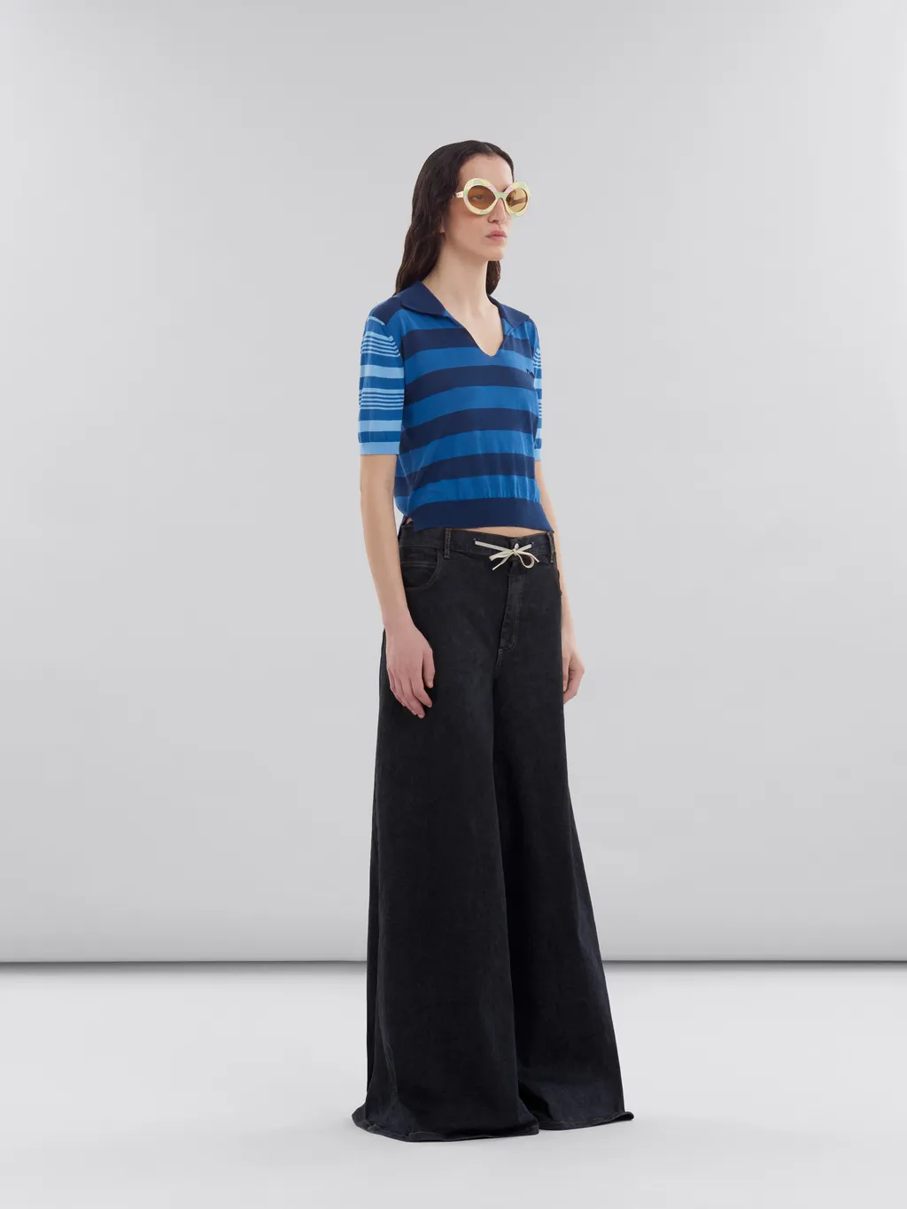 Marni Drawstring Wide-Leg Jeans