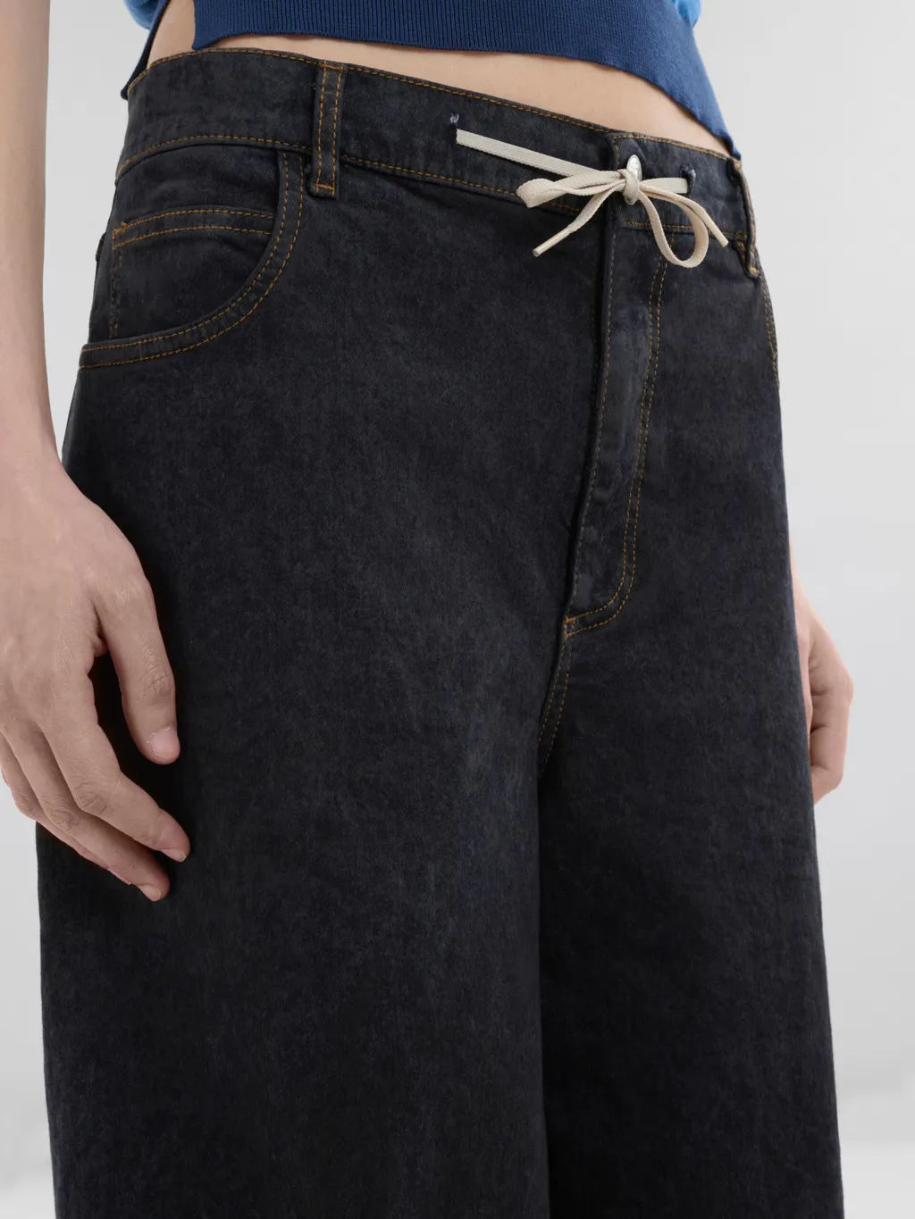 Marni Drawstring Wide-Leg Jeans