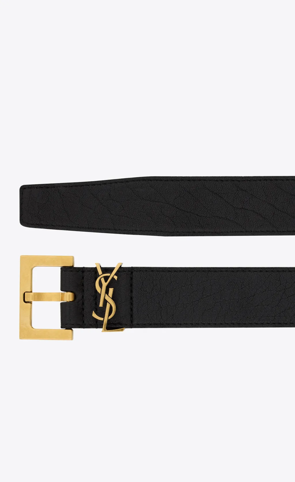 Saint Laurent Cassandre Logo Plaque Belt