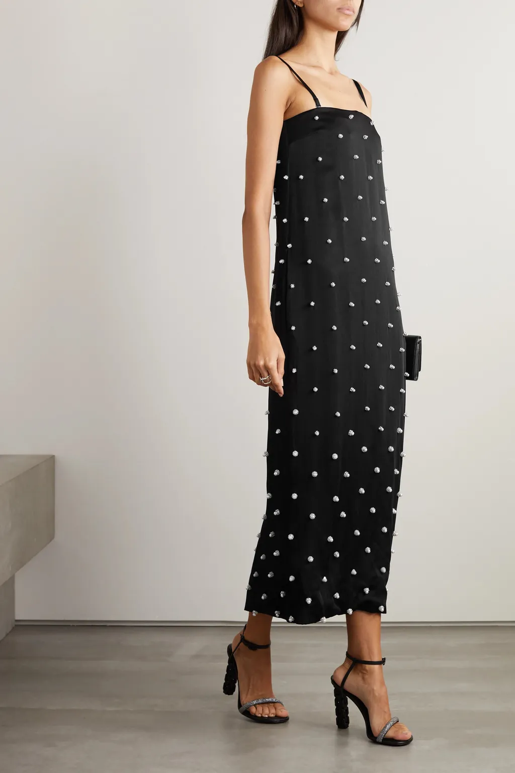 Embellished Mid-Length Dress