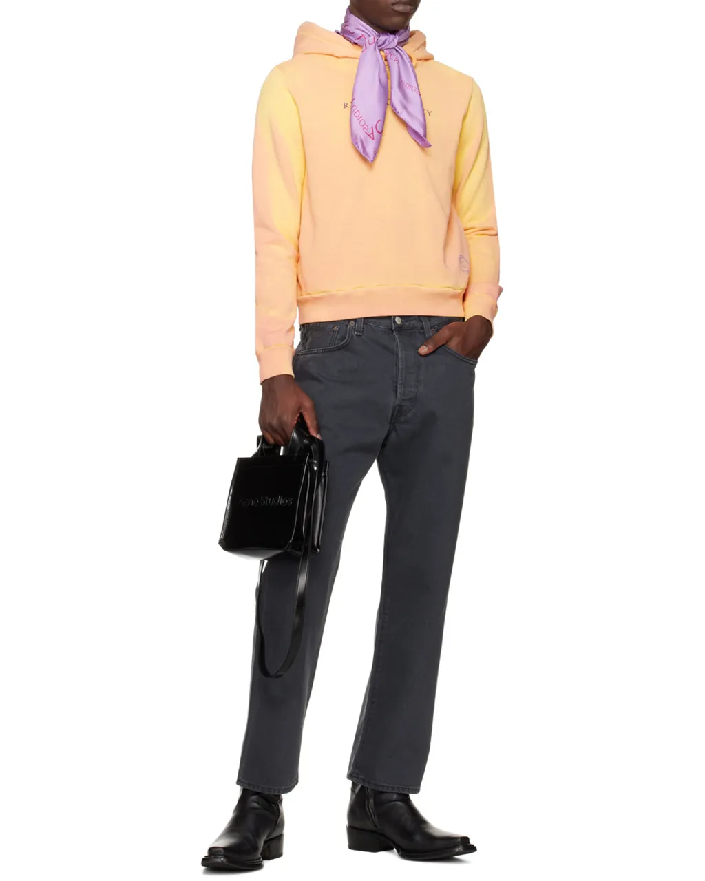 Acne Studios Reactive Cropped Hoodie