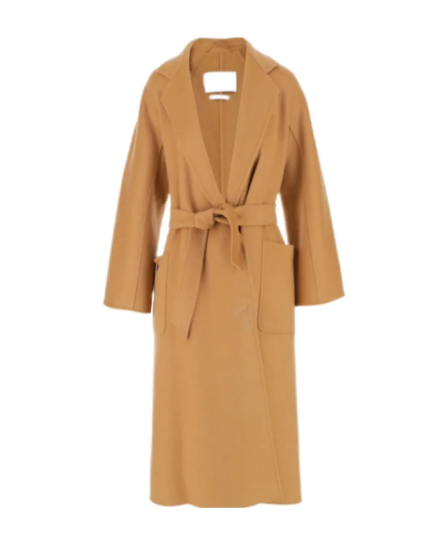 Cashmere Long-Sleeved Lapel Coat