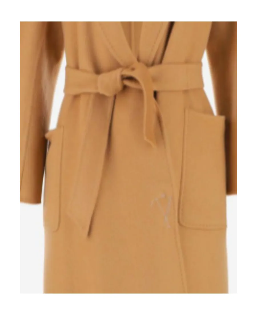 Cashmere Long-Sleeved Lapel Coat