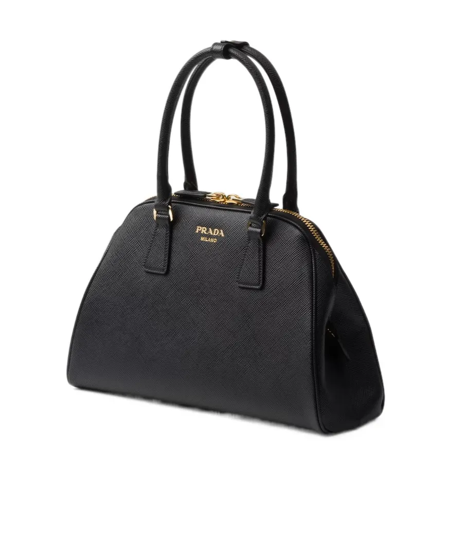 Prada Saffiano Zipped Medium Tote Bag