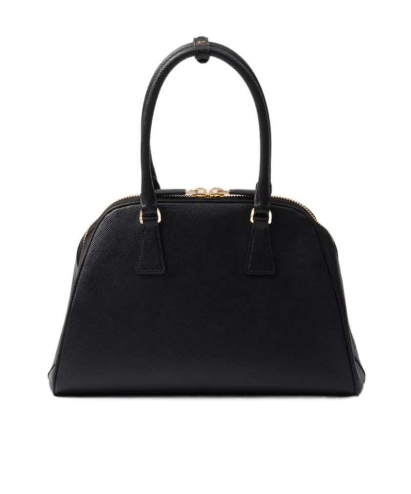Prada Saffiano Zipped Medium Tote Bag